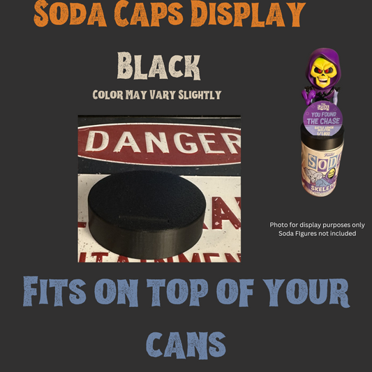 2 Pack of 3D Printed Funko Soda Caps – Custom Accessories for Your Collectibles