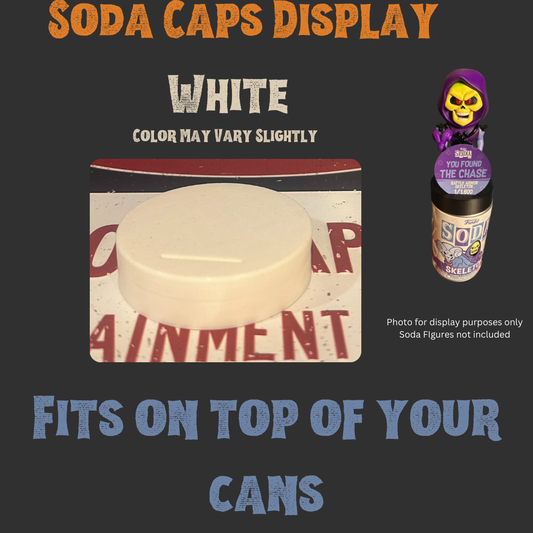 2 Pack of 3D Printed Funko Soda Caps – Custom Accessories for Your Collectibles