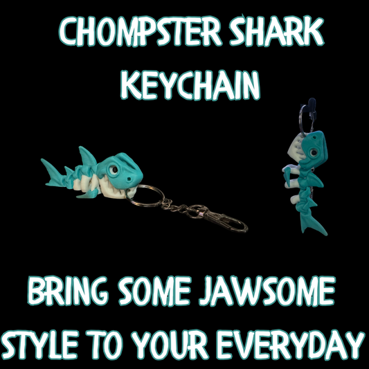 Chompster Shark Keychain