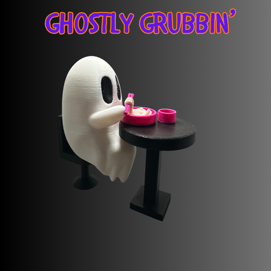 Ghostly Grubbin’ – 3D Printed Ghost Collectible