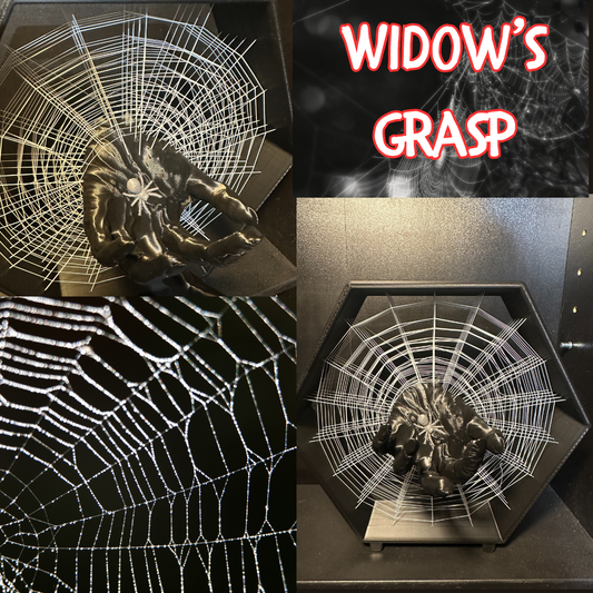 Widow’s Grasp – 3D Printed Spider Web Horror Display